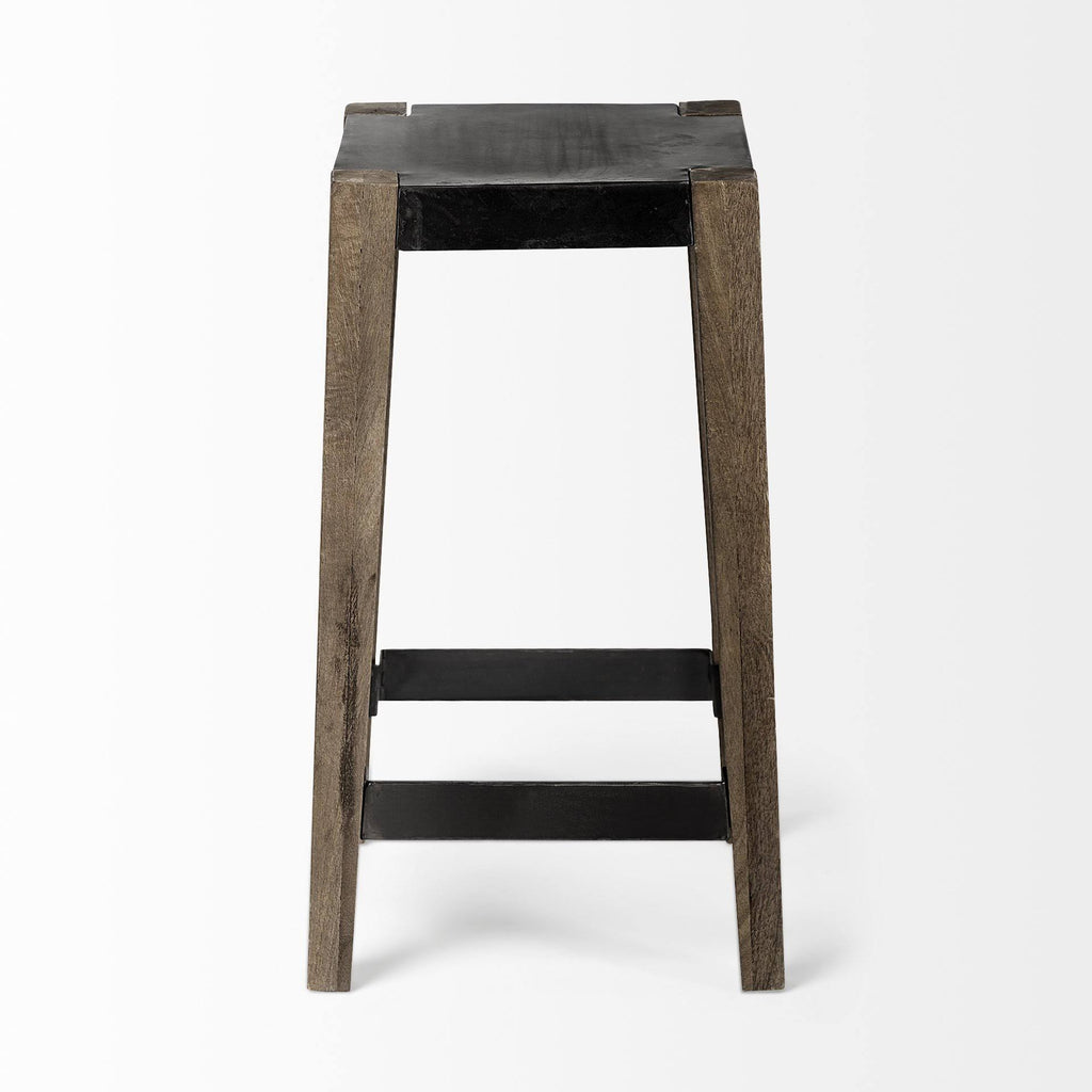 Brown Wood Stool U9909