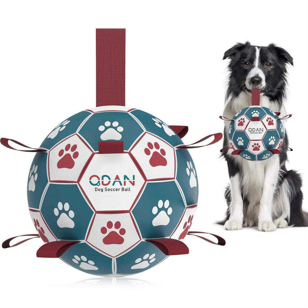 Dog Toys Soccer Ball with Straps J836438
