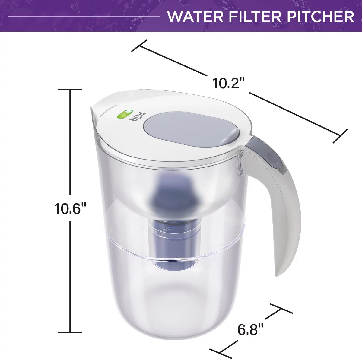 10 Cup Water Pitcher Filtration System R8591