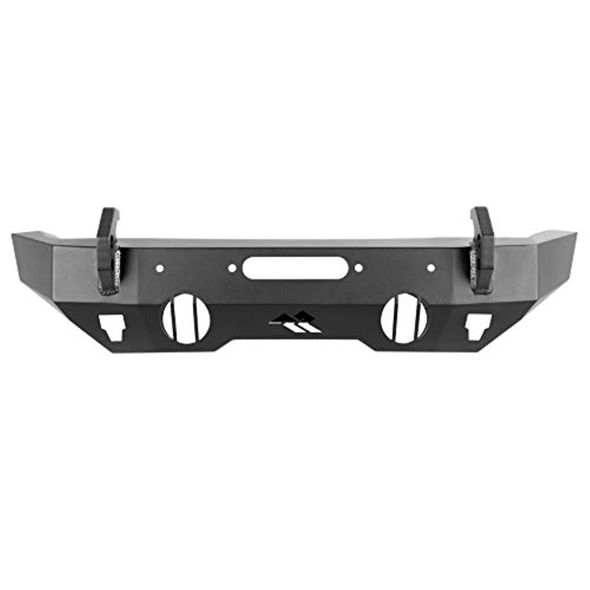 Textured Black Steel Stubby Front HD Bumper G717