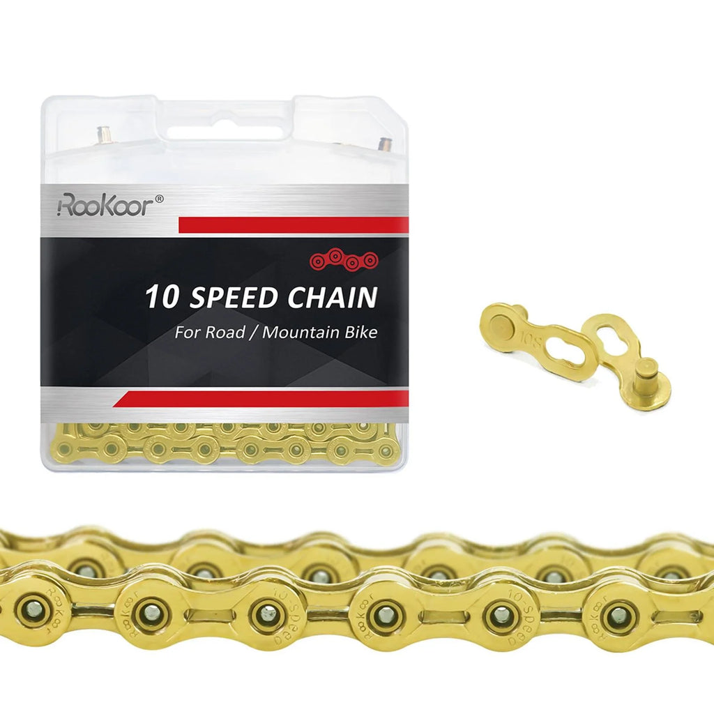 Yellow 116 Links Bicycle Chain A560