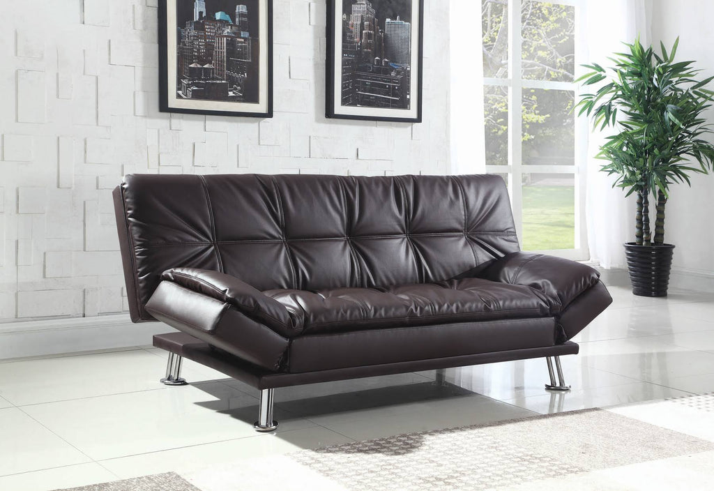 Brown Sofa Bed S9505