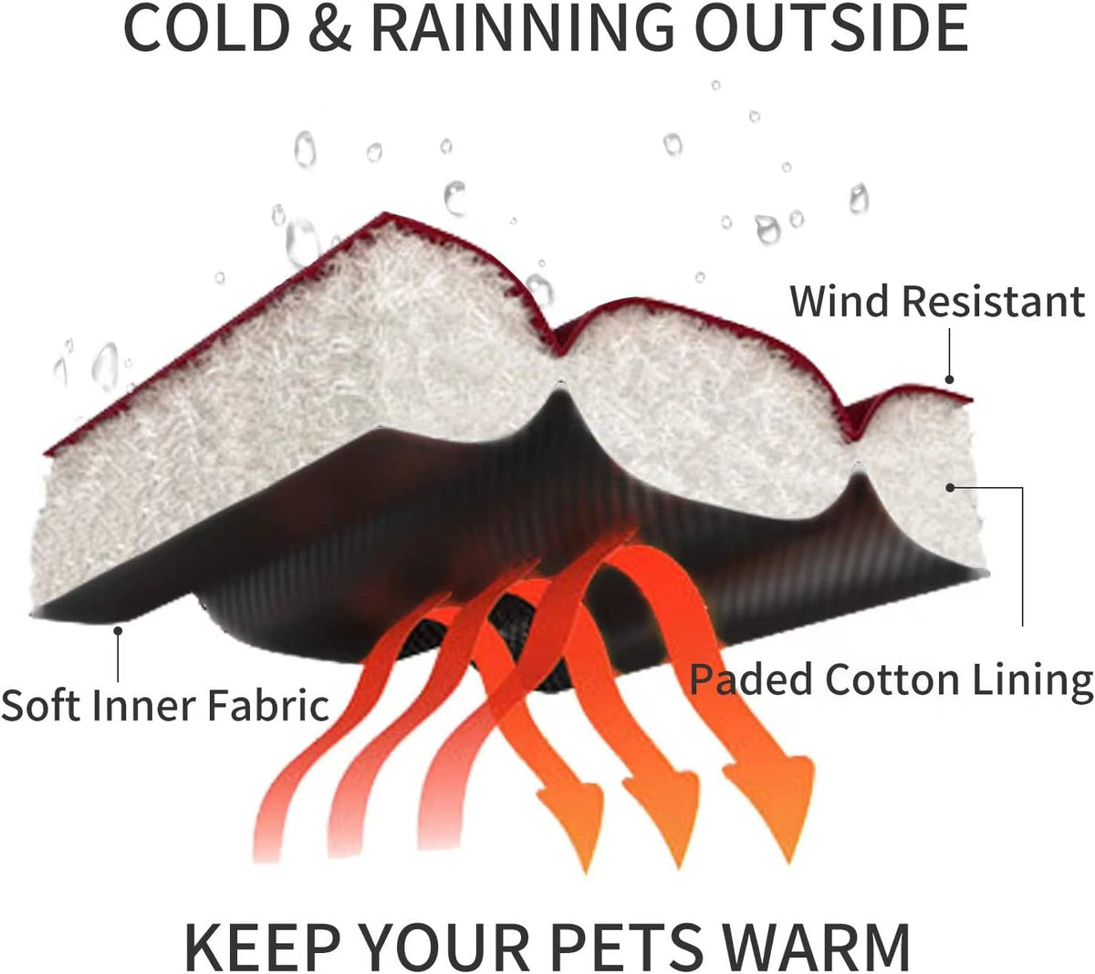 Pink Dog Winter Coat Puffer Jacket C585082