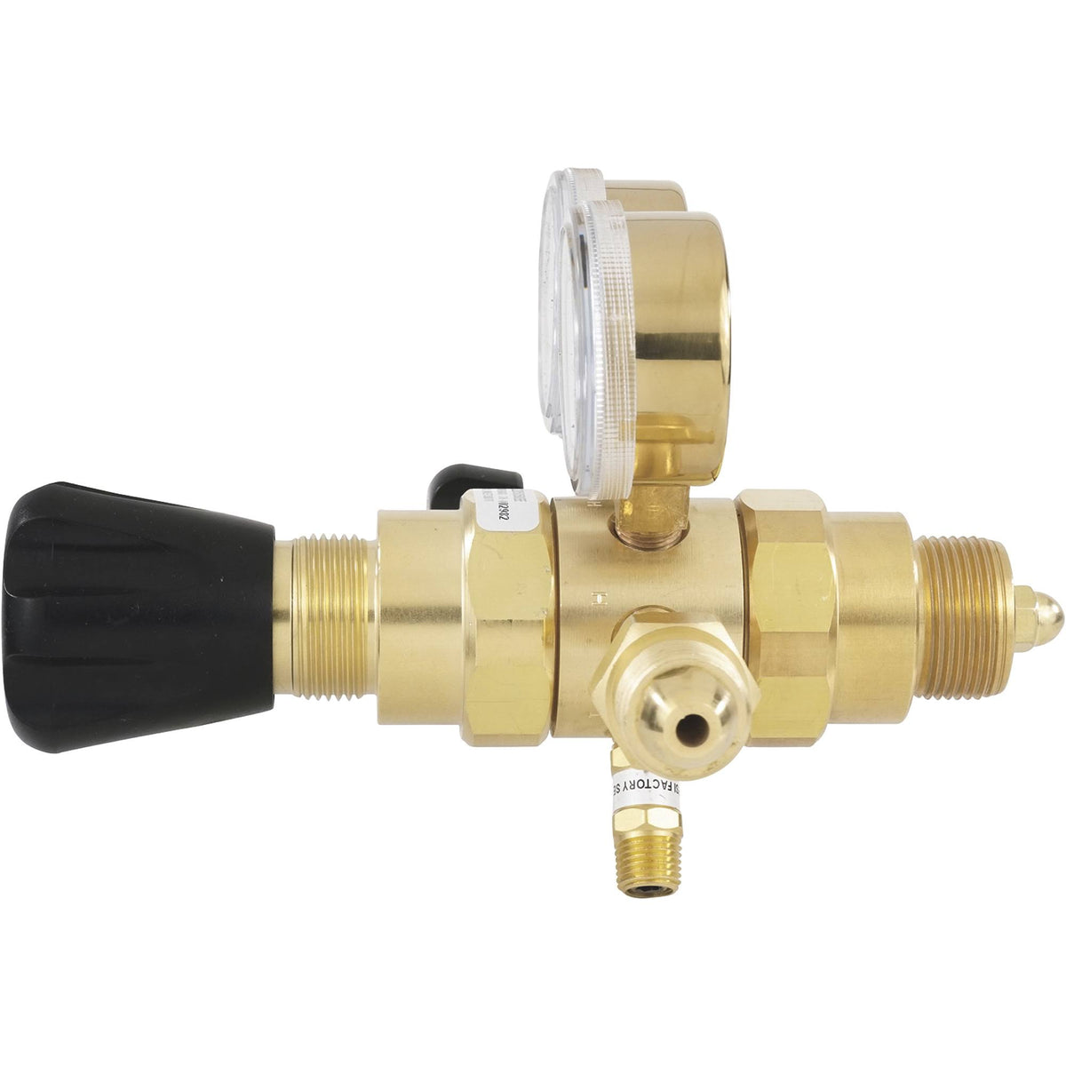 Brass 2-Stage Gas Lab Regulator, CGA 580, 0-50 PSI L982