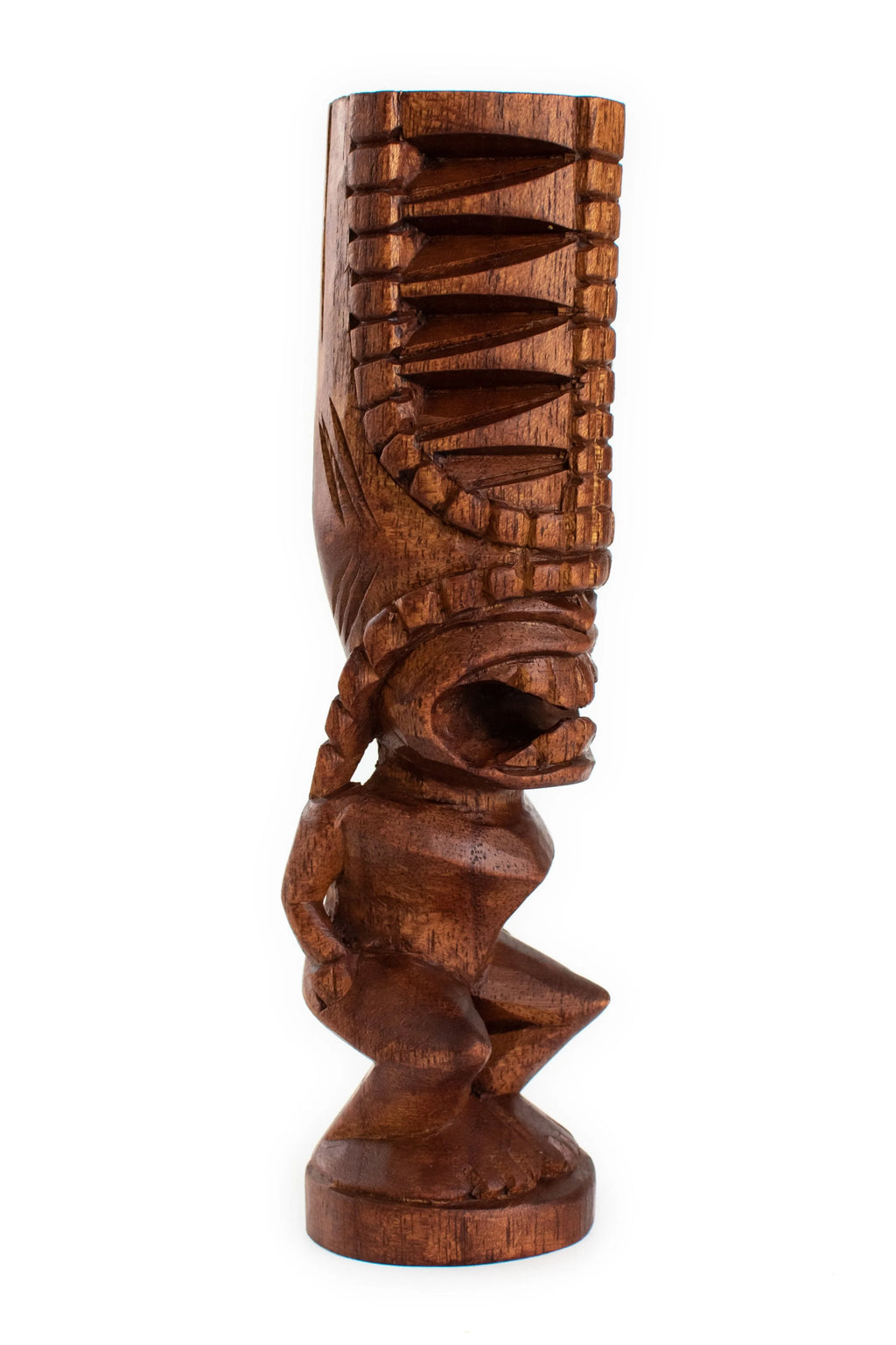 Handmade Wooden Tiki Statue Sculpture E187