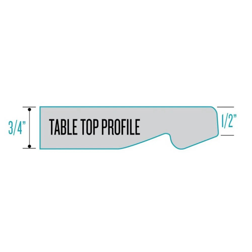 42 in. Tall Indoor & Outdoor All-Season Table with 32 in. Dia. White Marble Top L546