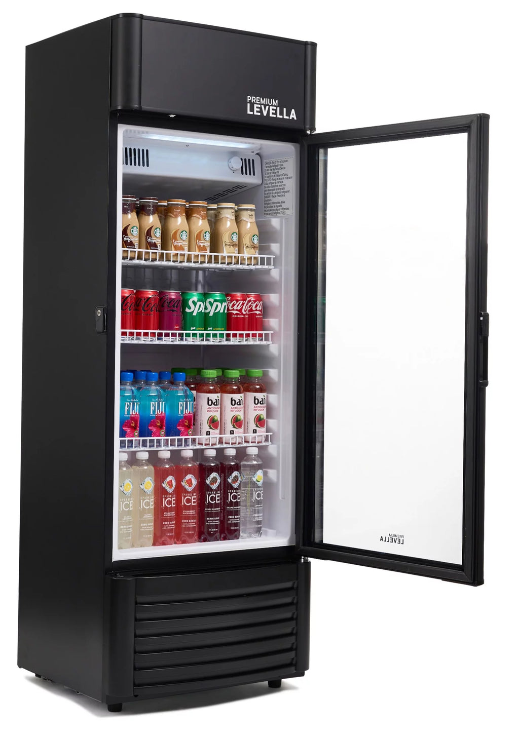 Commercial Display Refrigerator Single Glass Door 9.0 cu ft Black M580