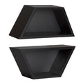 Black Wall Shelf Set of 2 K83037