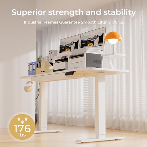 Black Electric Standing Desk with Drawers N857617