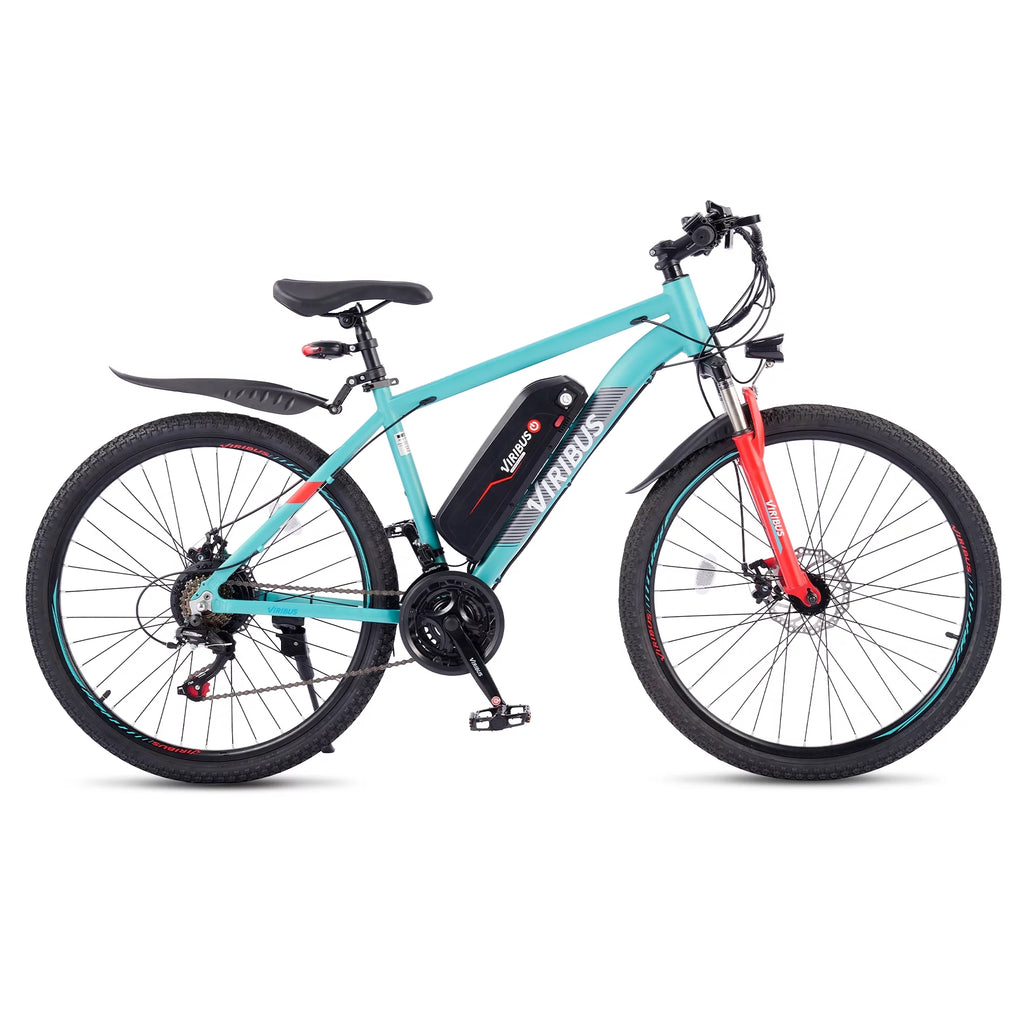 Electric Bike 26" Commuter Mountain Bike Disc Brakes 350W Motor 48V 10.4Ah Lithium A667