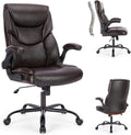 Brown PU Leather High Back Ergonomic Desk Chair K774