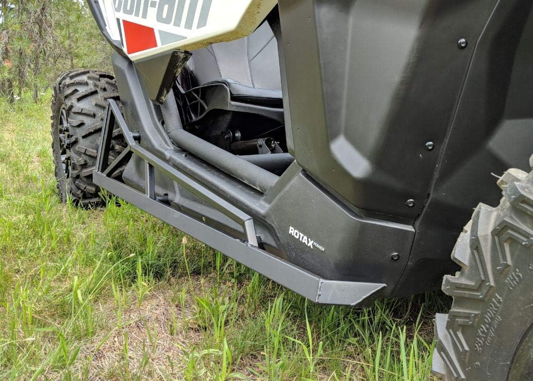 Black Square Steel Tubing Rock Sliders P39208