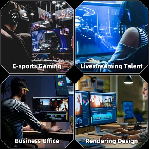 Gaming PC Desktop Computer, AMD Ryzen 5 5500, Radeon RX 550 4GB, 16G DDR4 RAM, 1TB NVME SSD Y761557