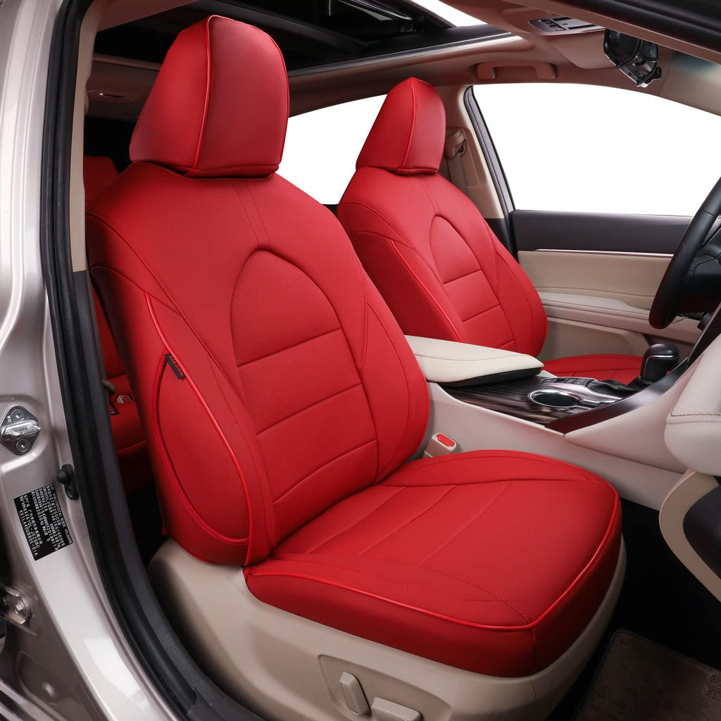 Full Set Car Seat Covers Leatherette Black B71333