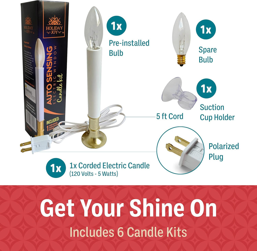Window Candles Kit Pack of 6 V74740