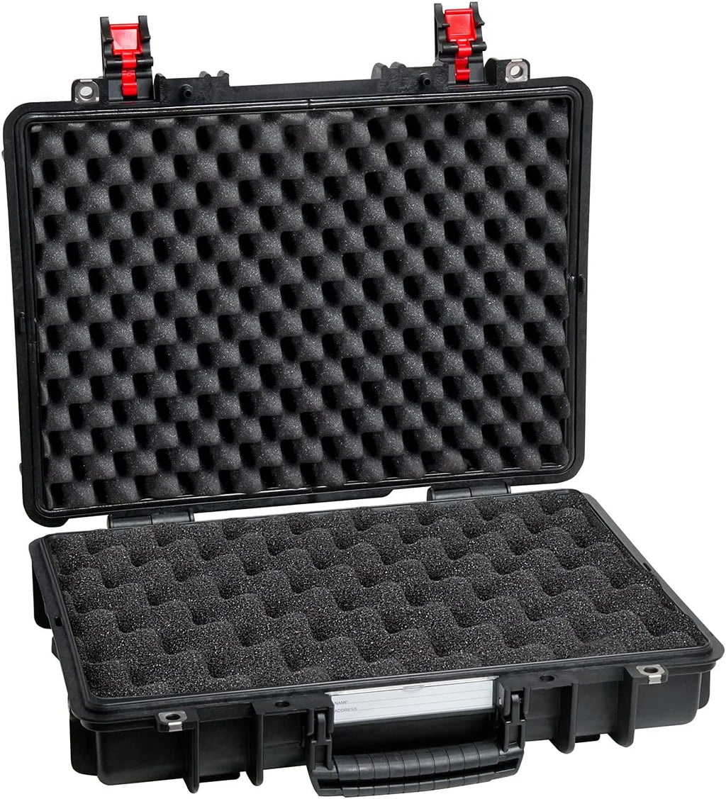 Black Case with 2 Layers of Convoluted Foam N772