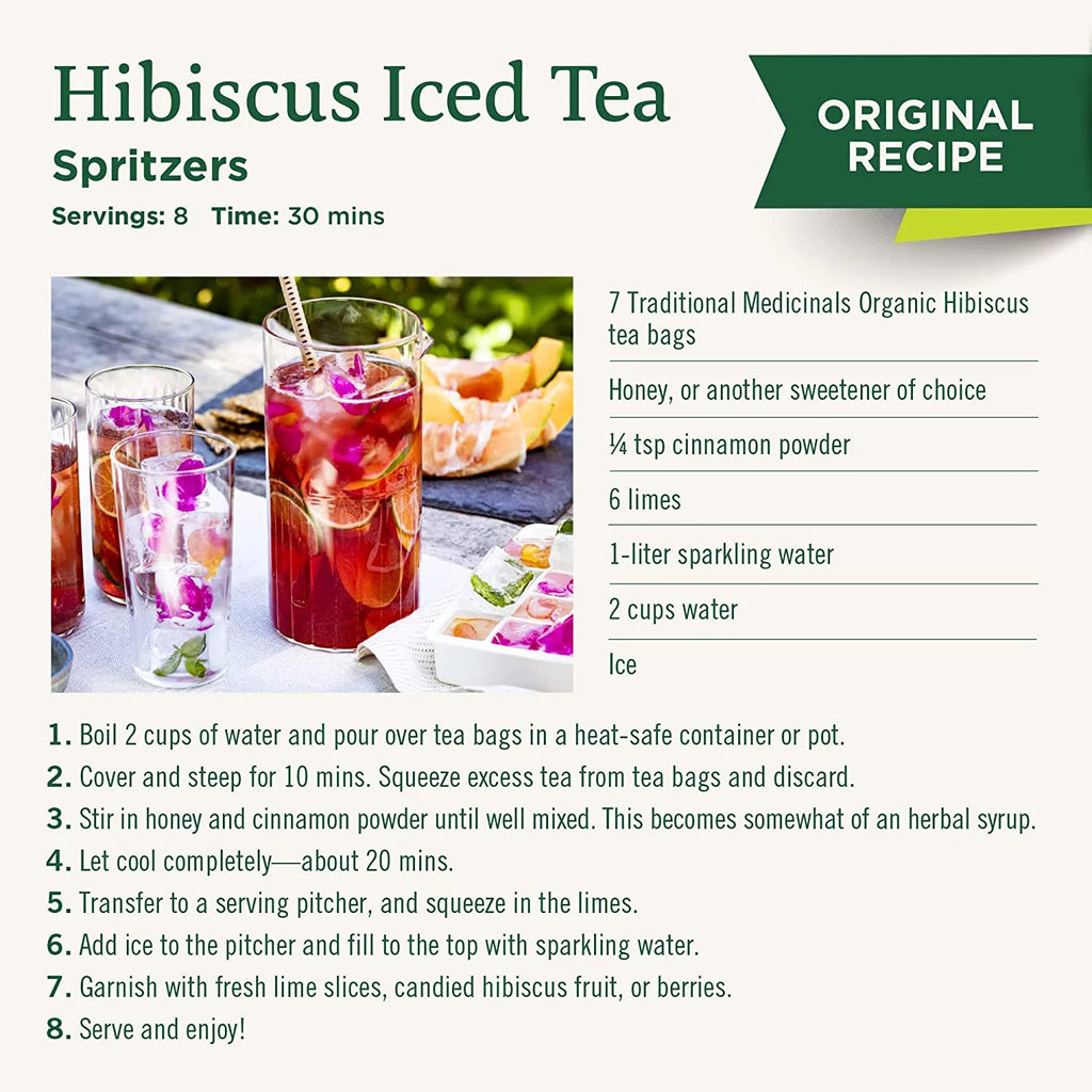 Organic Hibiscus Herbal Tea 16 Tea Bags Pack of 3 P1410