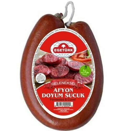 AFYON DOYUM SUCUK 1LBS Mild Halal Fermented and Cured W214