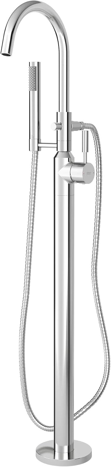 One-Handle Freestanding Tub Faucet with Handheld Shower, Polished Chrome W17979