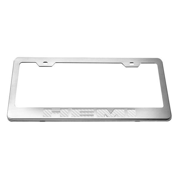 White Dodge Rear Tag Frame N964