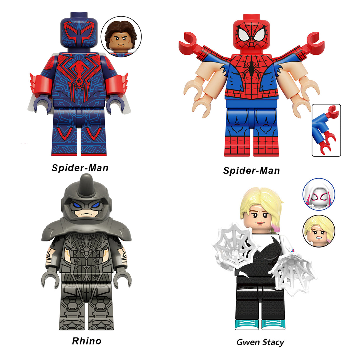 14 Pcs Superheroes Action Figures Building Blocks Toys Set, 1.77 inch Collectible Building Kits U57174