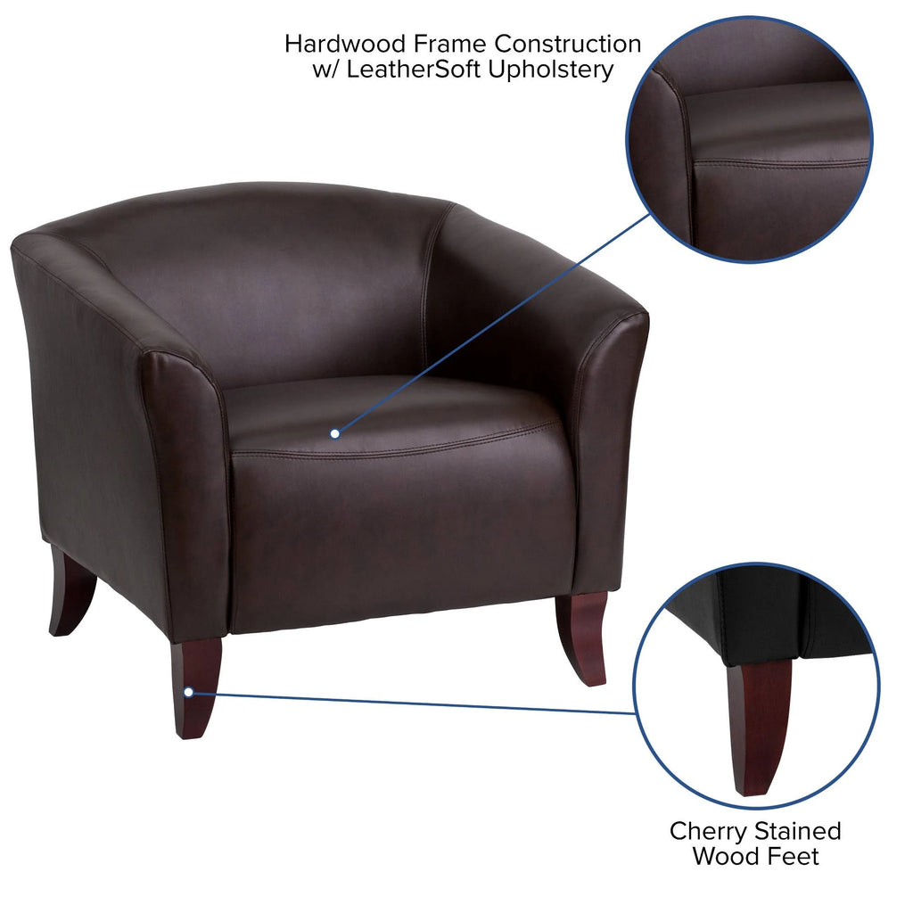 Brown Leather Chair M1193