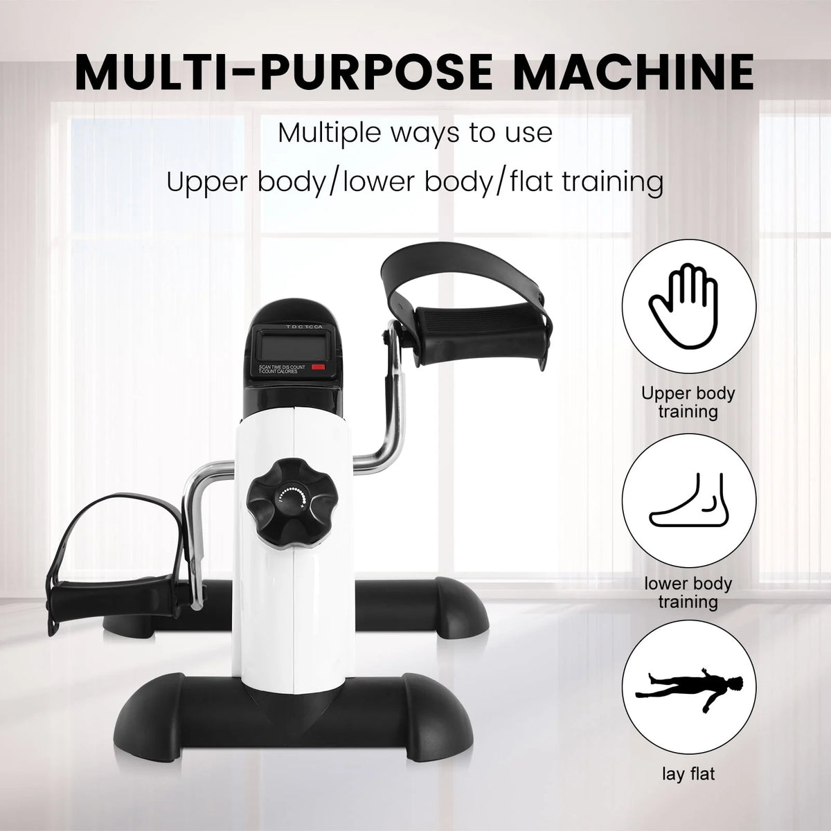 Black Under Desk Exercise Bike Z863