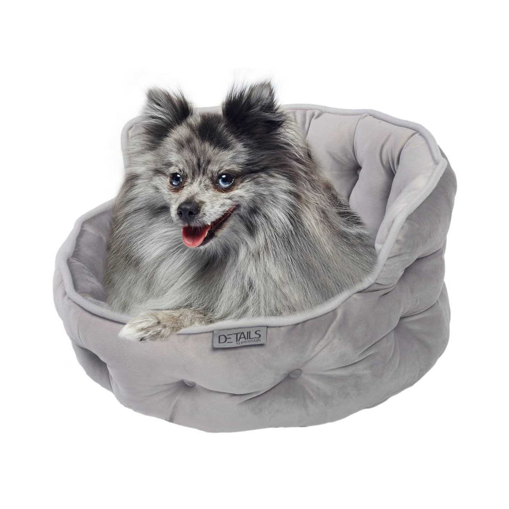 Ultra Plush Tufted Velvet Round Cuddler Pet Bed G2638