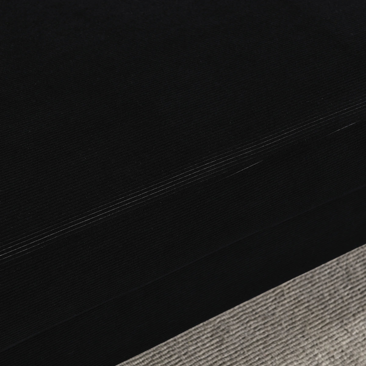 Black Corduroy 3-Seater Sofa with Square Arms V21897