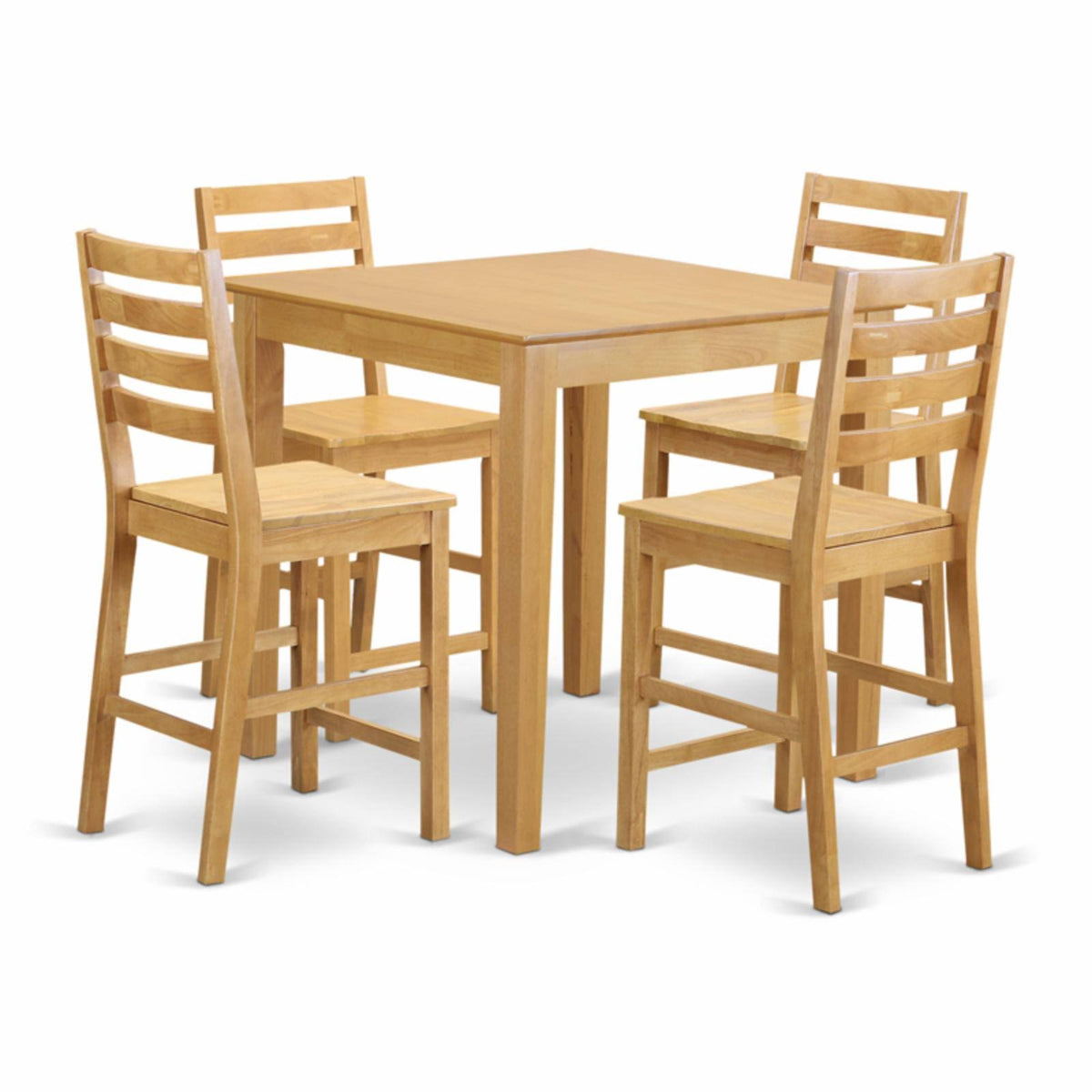 5 Piece High Top Table and 4 Counter Height Chairs Set M1070