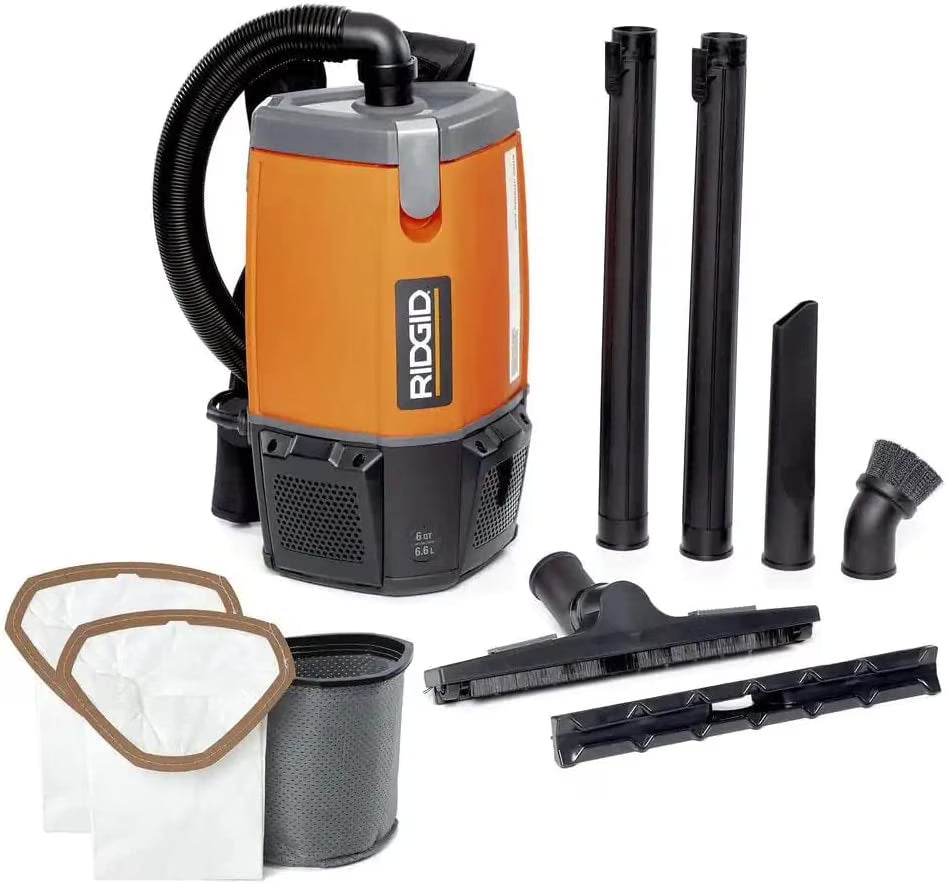 6 Qt. Backpack Vacuum Cleaner with Filters L61320