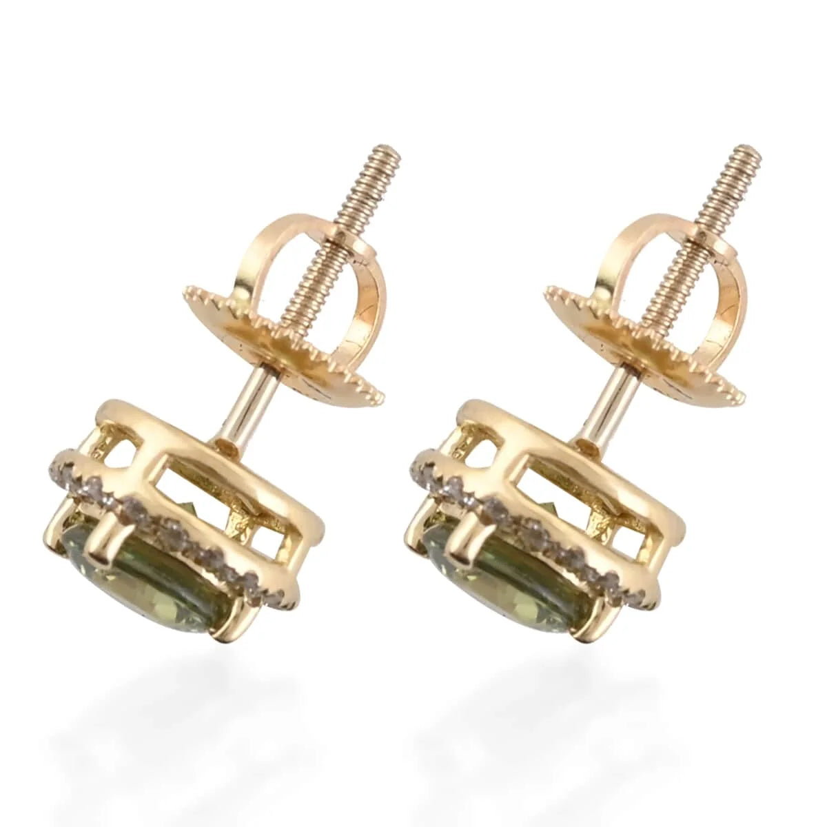 18K White Gold Stud Solitaire Earrings T570213