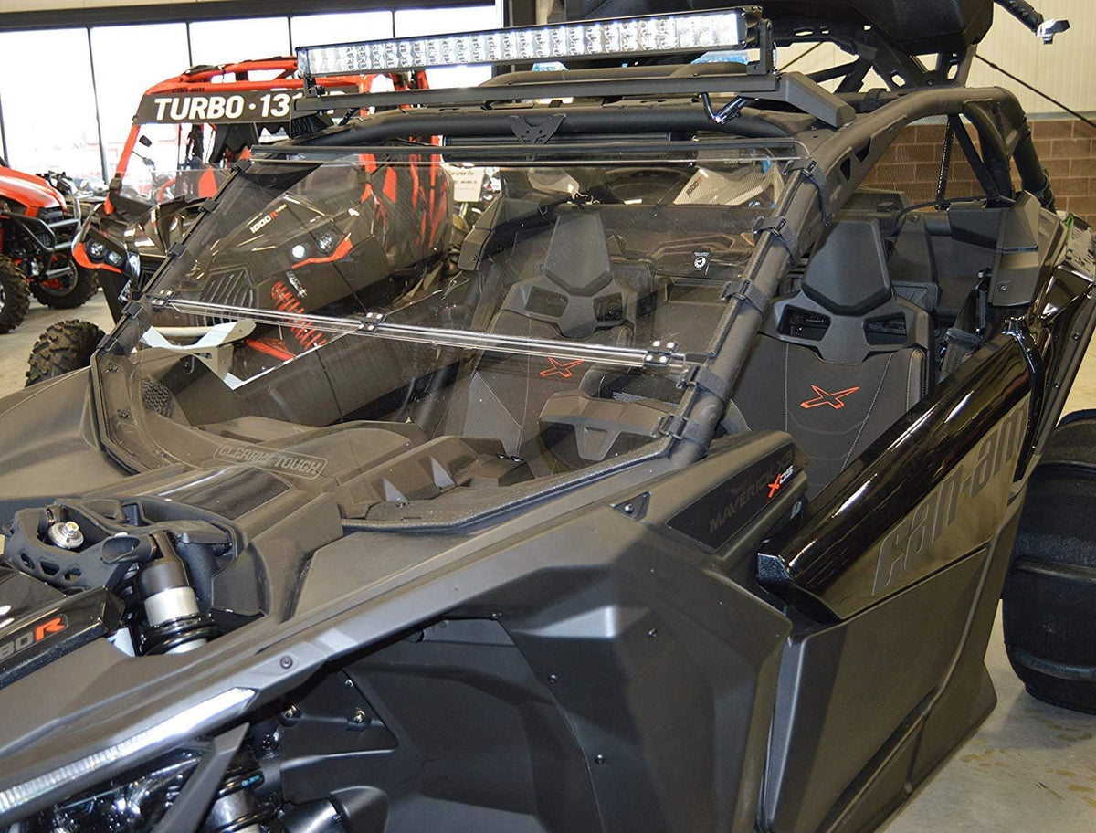 Full Folding Scratch Resistant SxS UTV Windshield F3150
