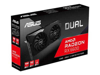 Graphics Card Radeon RX 6600 8 GB GDDR6 PCIe 4.0 HDMI DisplayPort Q16174