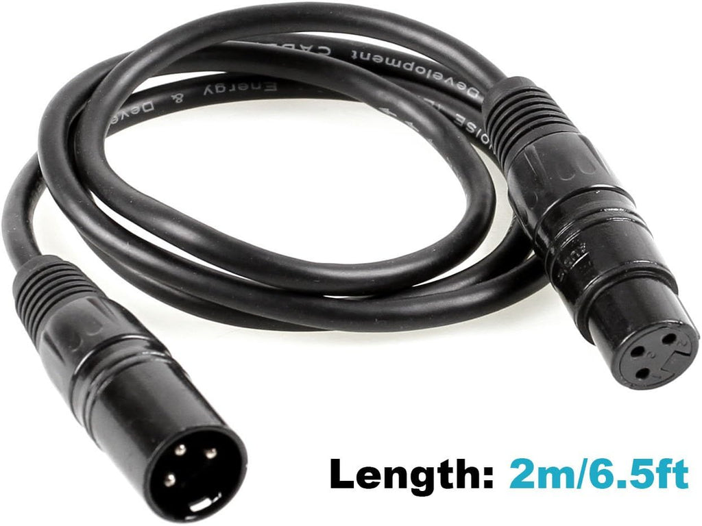 20 Pack 6.5FT 3-Pin DMX Cable Stage Light Wire N353