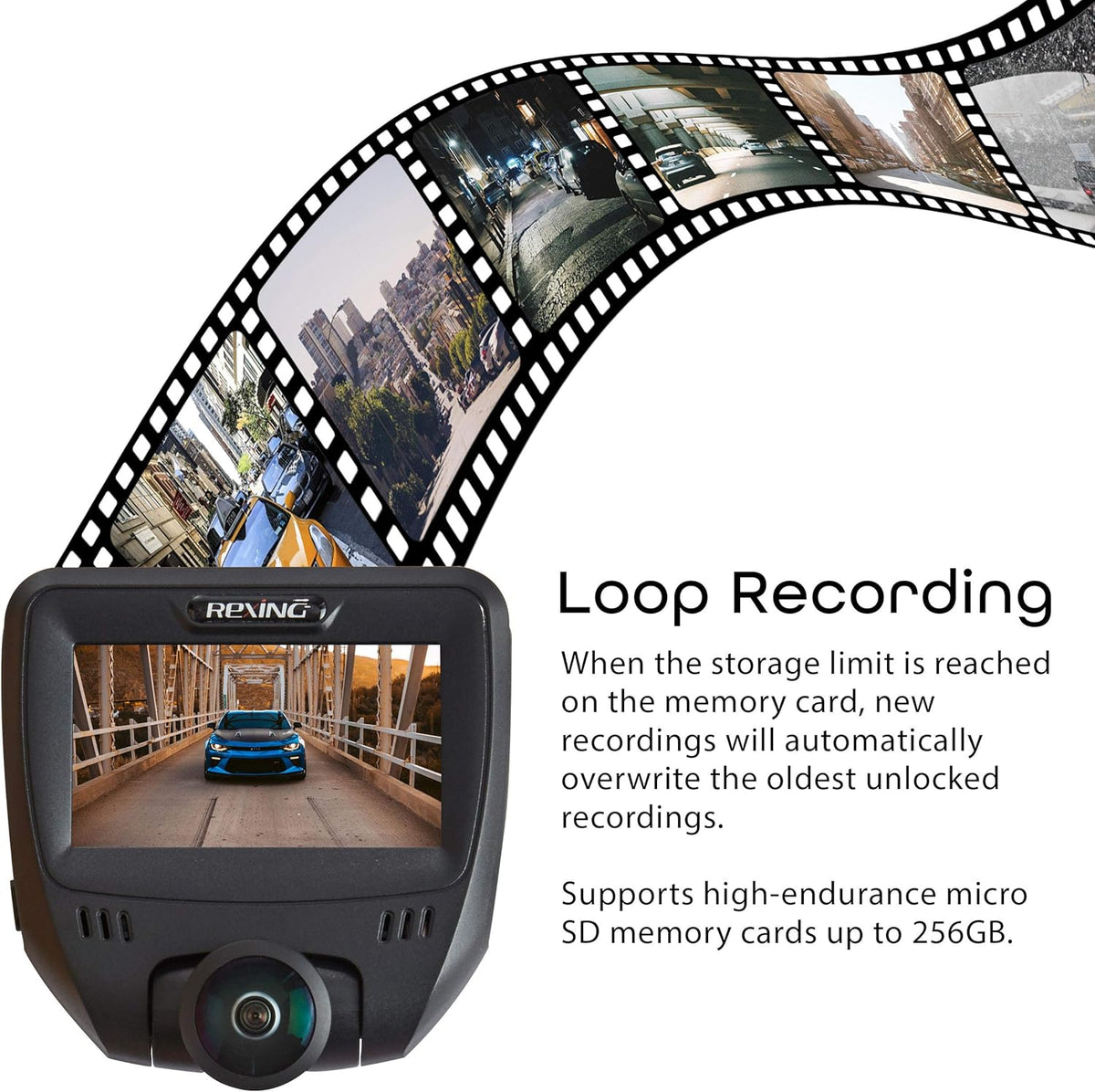 360 Degree Dual Channel Dash Cam with Rear Camera Y1665