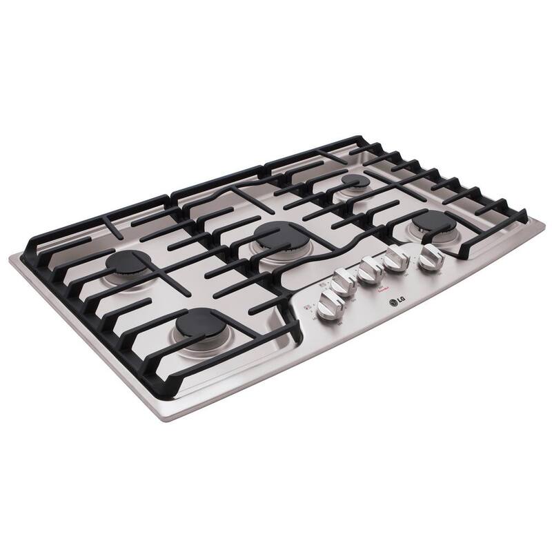 36 in. 5 Burner Stainless Steel Gas Cooktop I6738