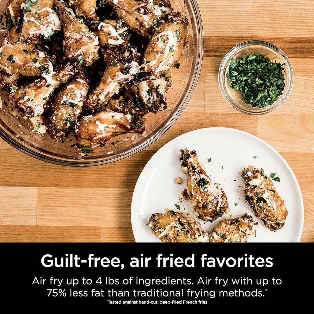 8-in-1 Digital Air Fry Oven with Air Fry Basket, Wire Rack & Crumb Tray, Silver H162