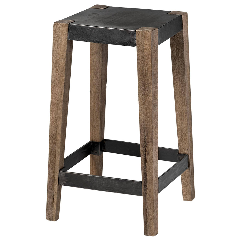Brown Wood Stool U9909