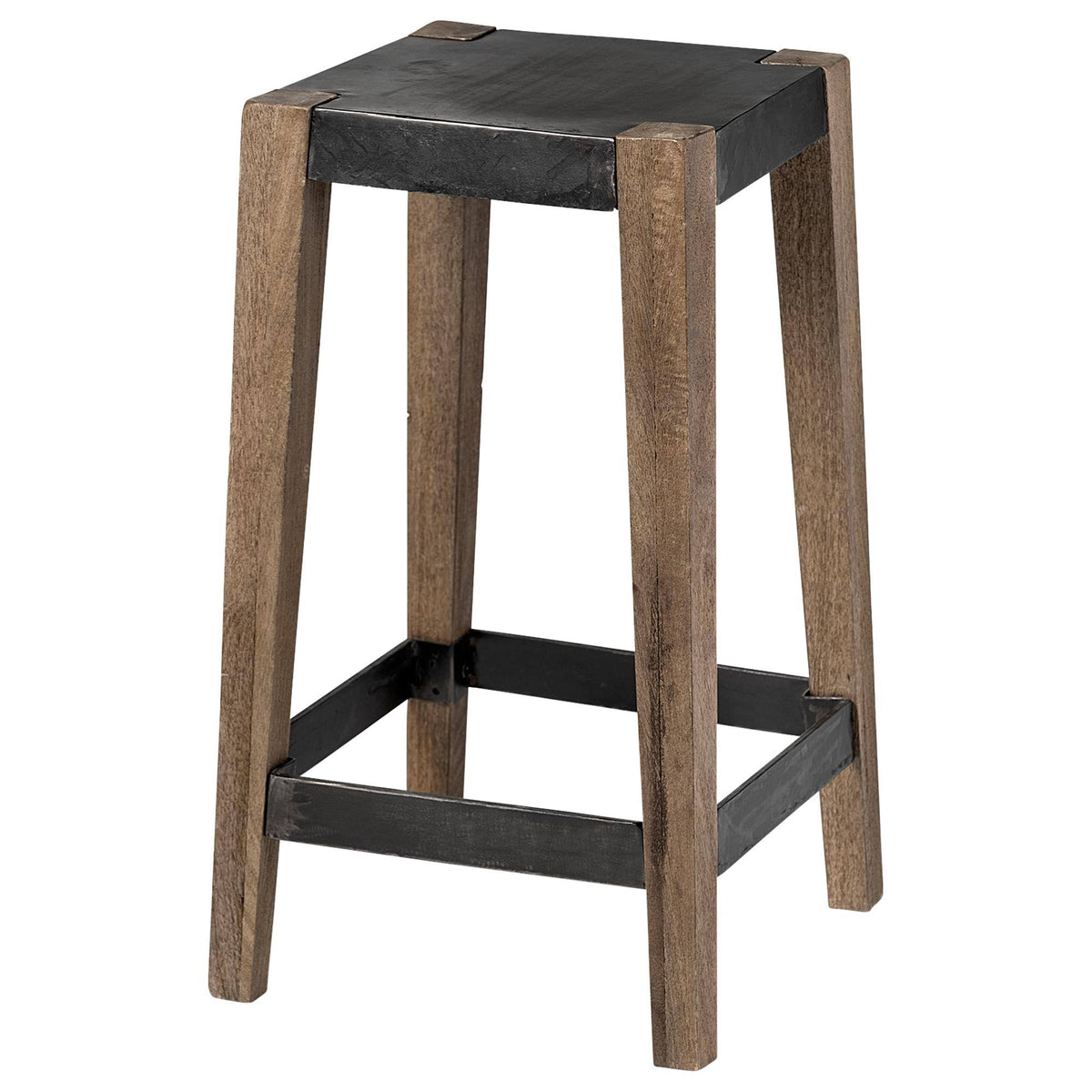 Brown Wood Stool U9909