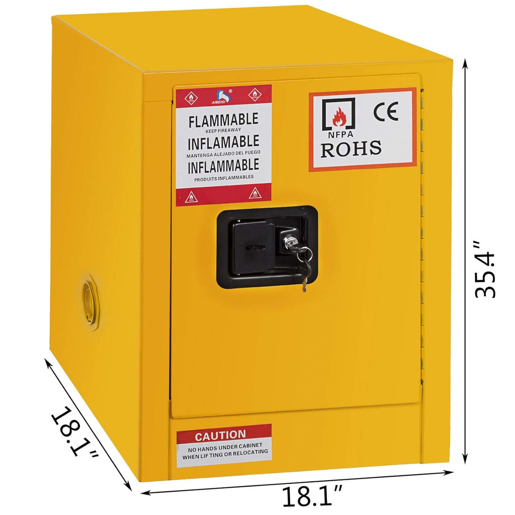 17 x 17 x 22 Galvanized Steel Flammable Storage Cabinet X718258