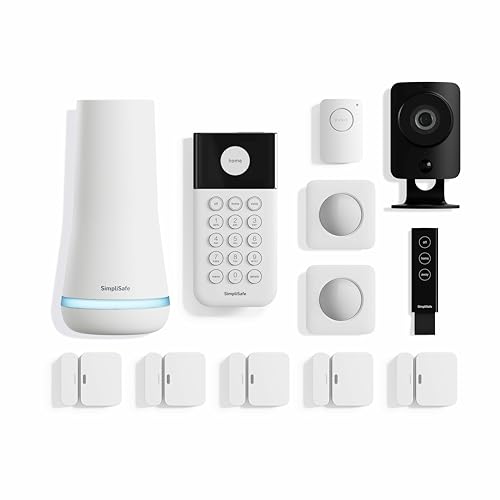 12 Piece Wireless Home Security System with HD Camera, White K803998