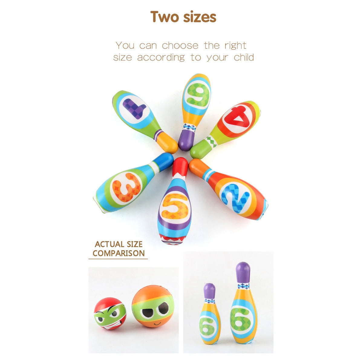 Mini Bowling Game Indoor Outdoor Sports Toy J43992