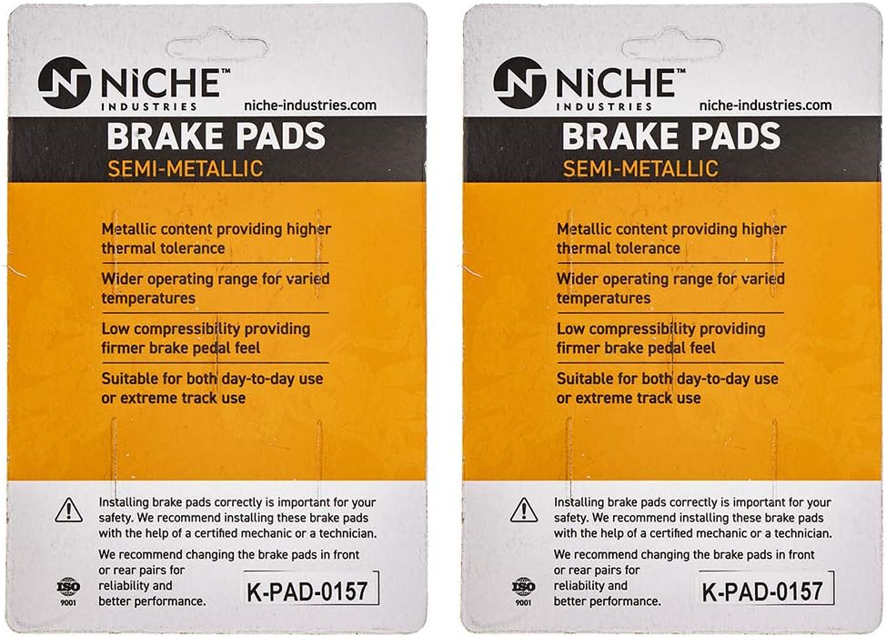 Brake and Parking Pad Set, Semi-Metallic, Pack of 2 C9711