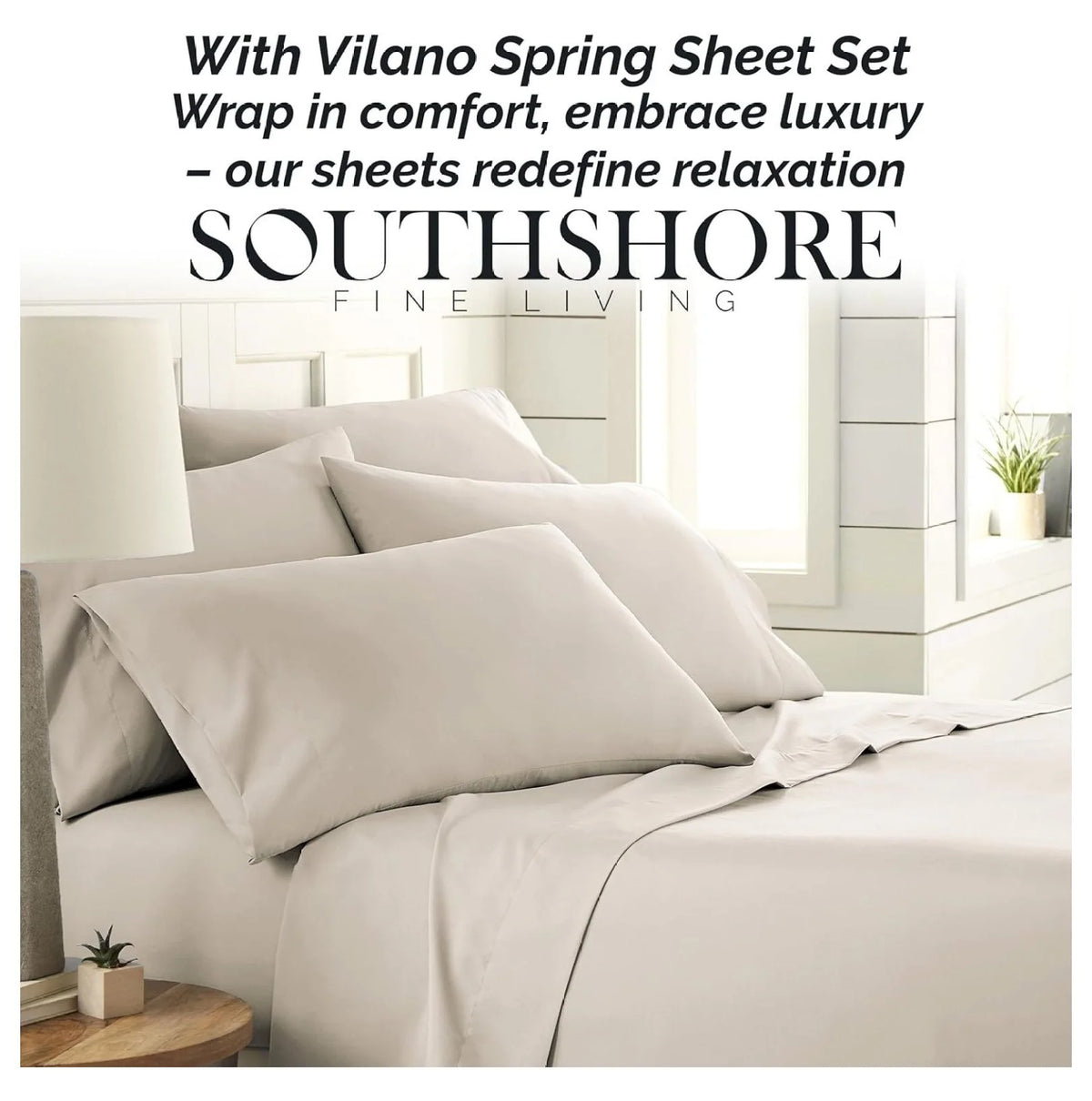 6-Piece Full Size Extra Deep Pocket Sheet Set with Flat and Fitted Sheet, 4 Pillowcases W553