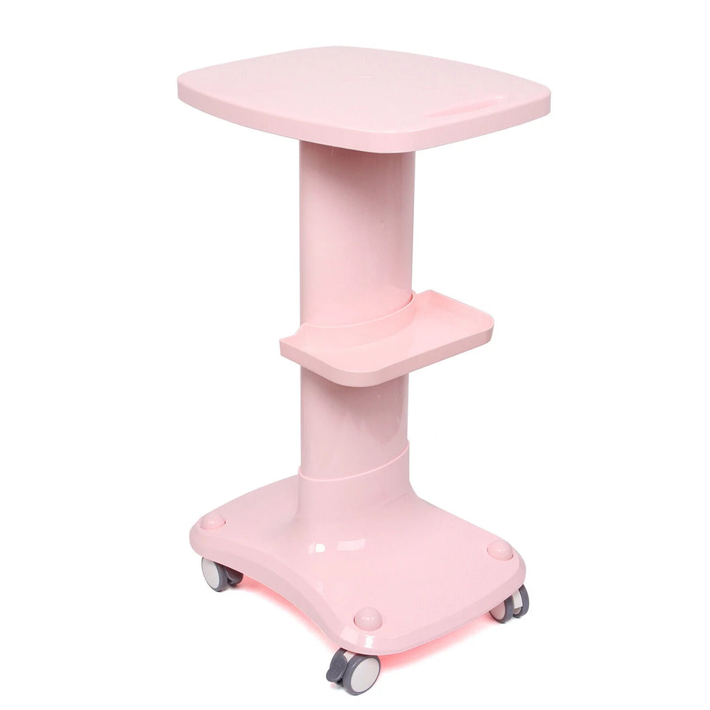 Pink Rolling Cart Beauty Salon Trolley U928565