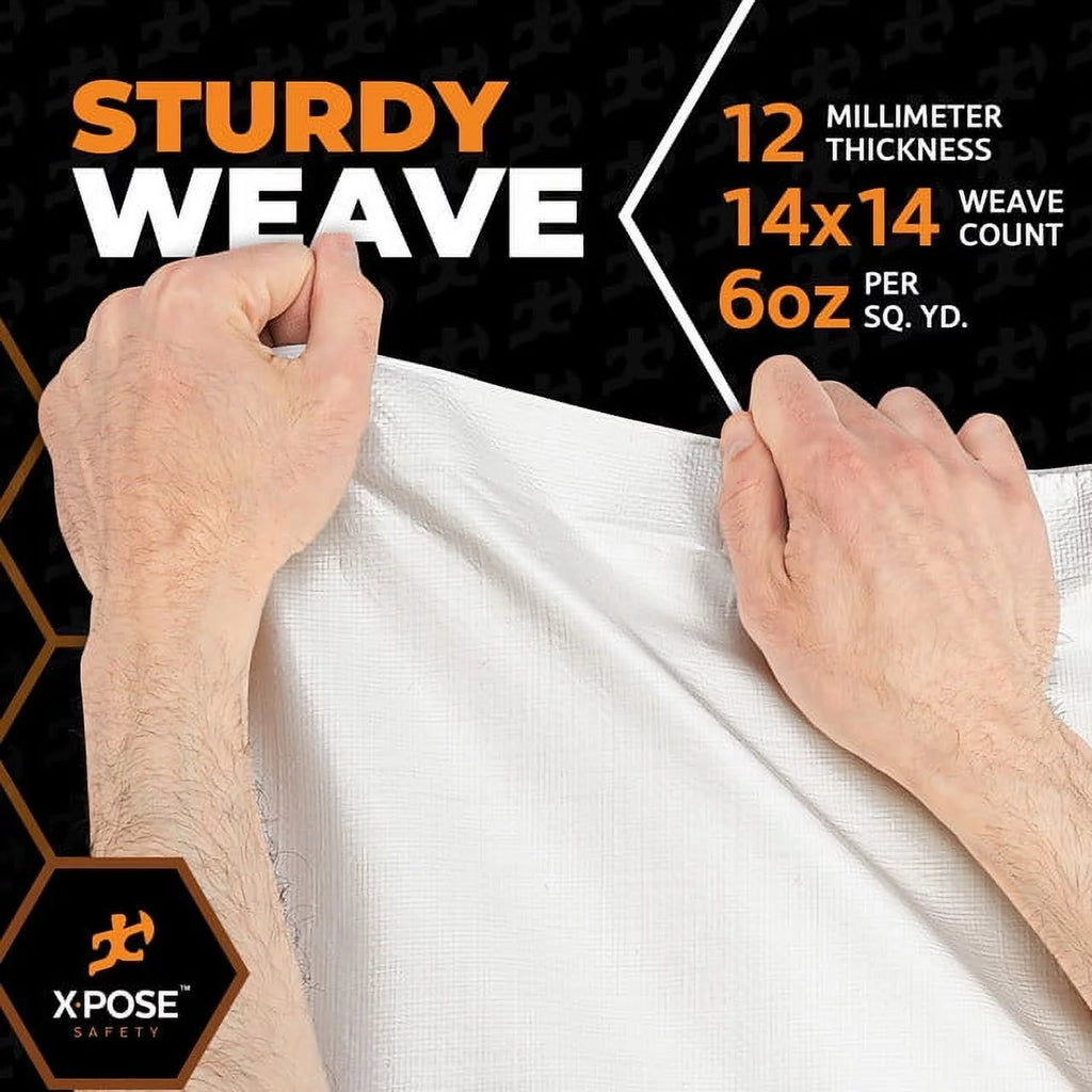 White Heavy Duty 10' x 20' Waterproof 12 Mil Poly Tarp T173244