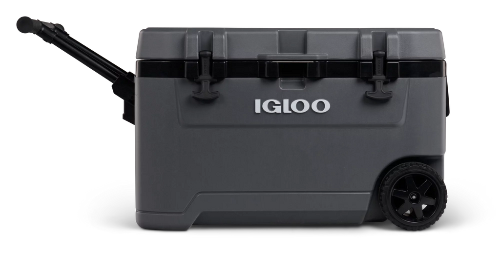 72 Quart Ice Chest Cooler with Wheels Gray S893406