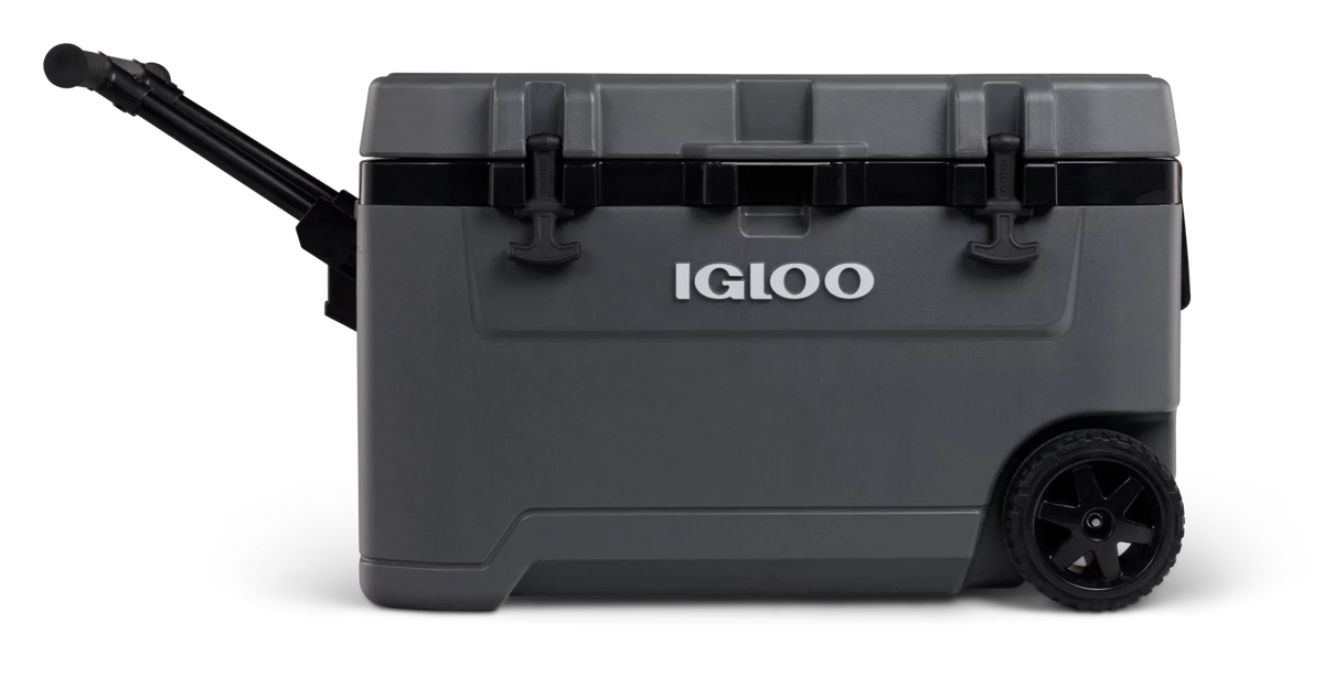 72 Quart Ice Chest Cooler with Wheels Gray S893406