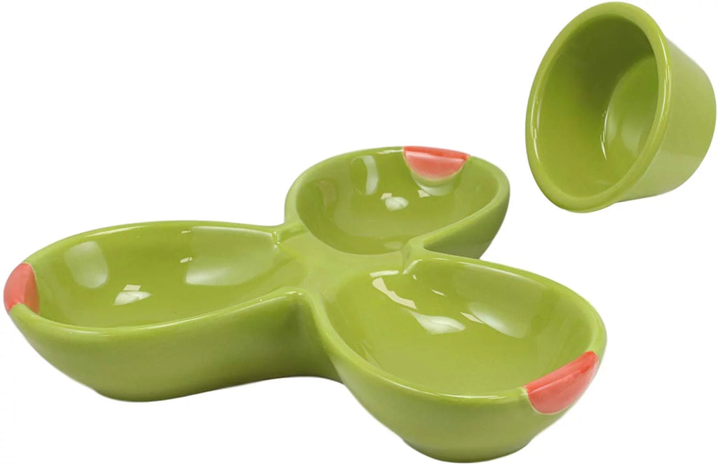 Ceramic Olive Halves Shaped Serving Bowl Plate Dish Platter J850